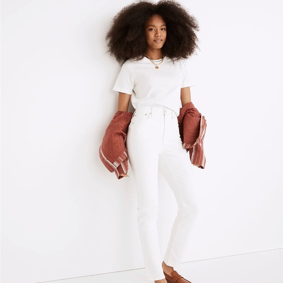 New without tags Madewell white wash denim jeans - Picture 2 of 10